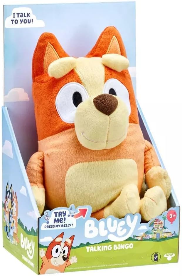 Talking Bluey Interactive Sing-Along Plush, 13 Inches