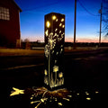 Blowing Dandelions Solar Steel Garden Luminary