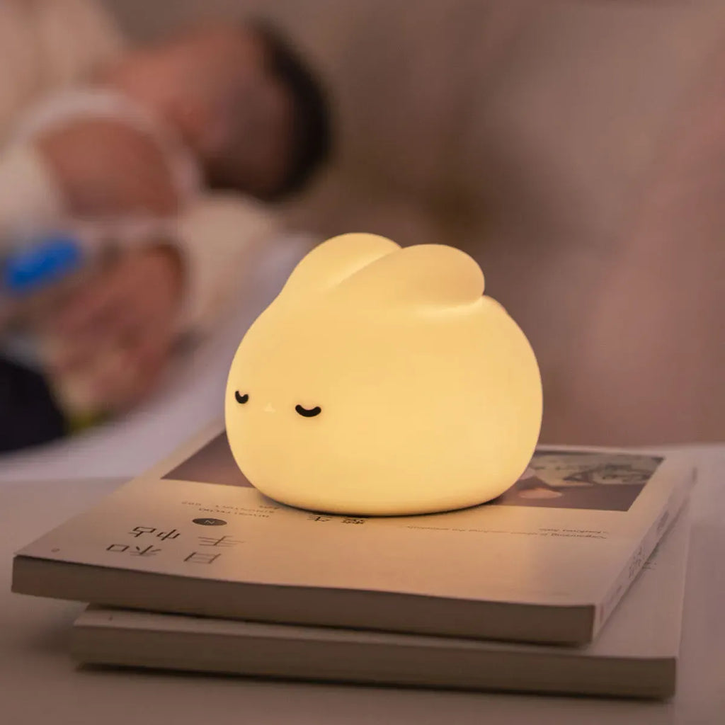 Soft Silicone Bunny LED Night Light for Kids