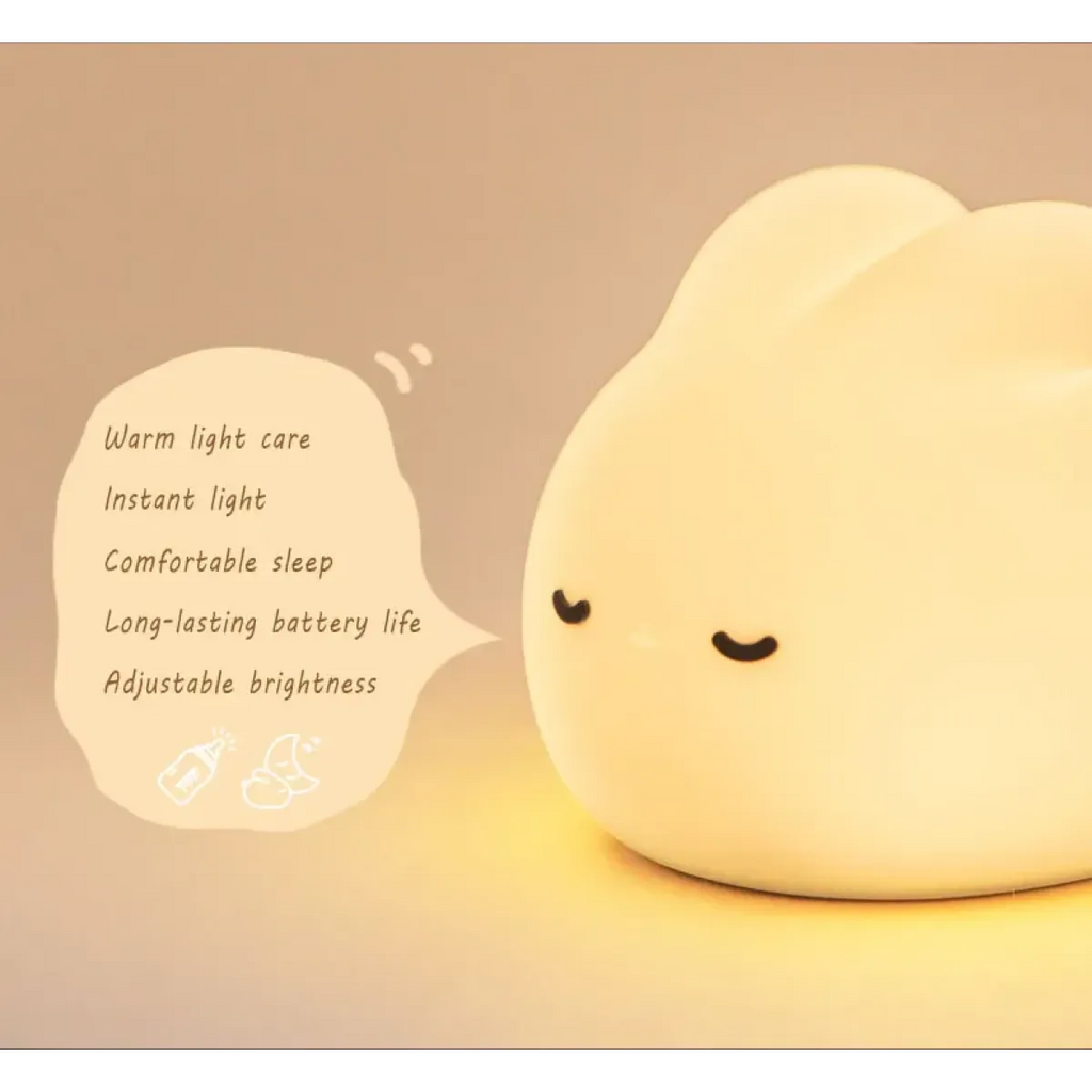 Soft Silicone Bunny LED Night Light for Kids