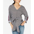 Almost Famous Juniors V-Neck Tie-Front Top