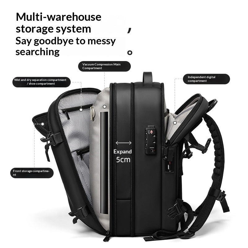 Vacuum Compression Travel Backpack