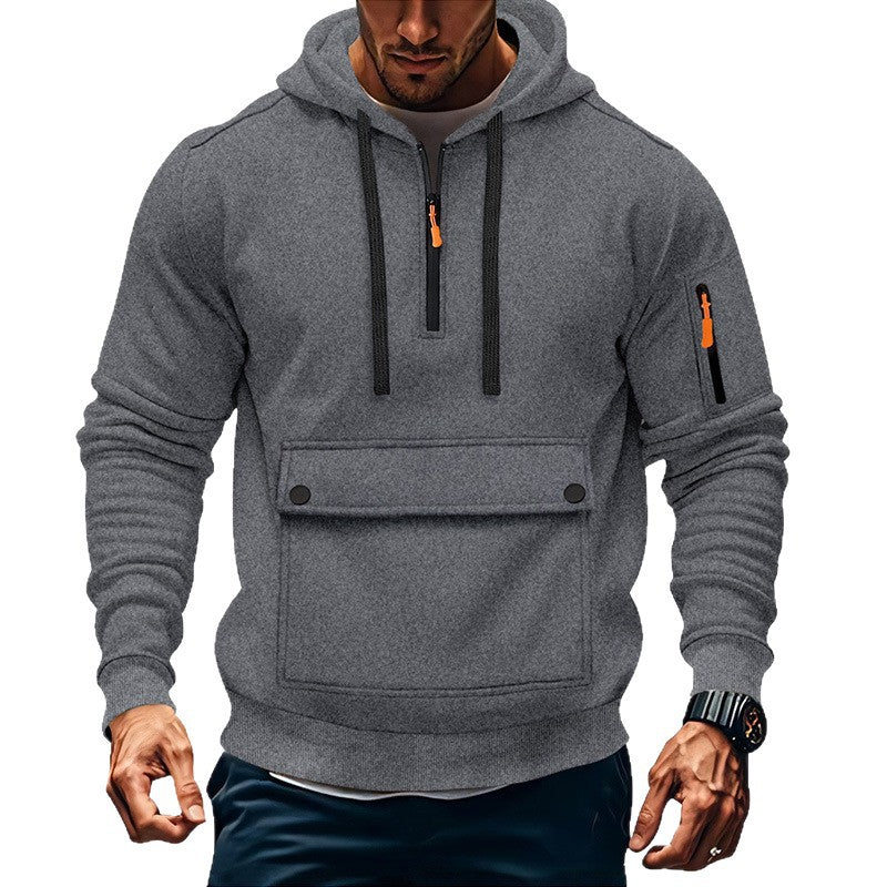 Men's Zip-Sleeve Hooded Sweatshirt Jacket