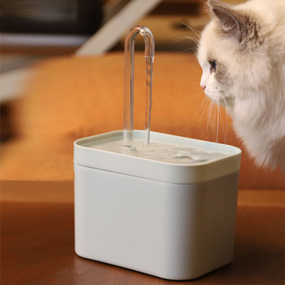 Automatic Cat Water Fountain Auto Filter USB Electric Mute Cat Drinker Bowl 1.5L Recirculate Filtring Drinker