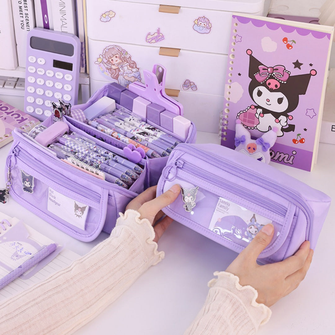 Girls’ Heart Prism Pencil Case