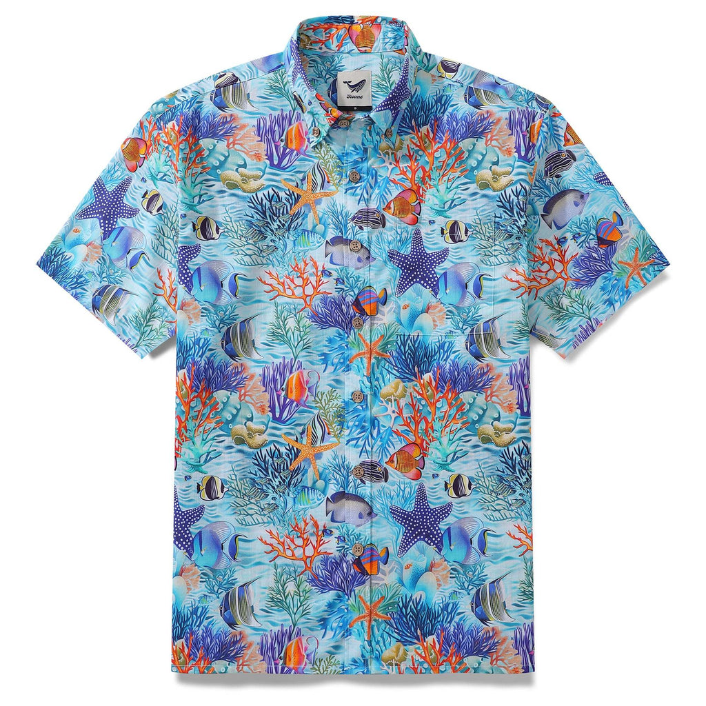 Men's Underwater Wonderland Cotton Hawaiian Shirt