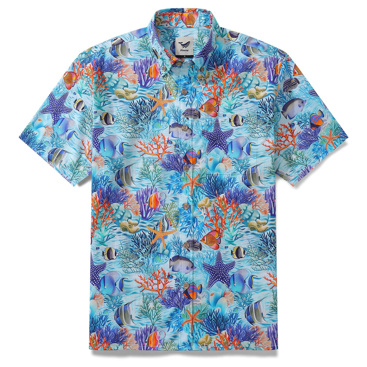 Men's Underwater Wonderland Cotton Hawaiian Shirt