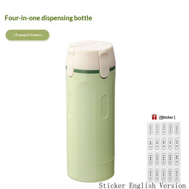 4-in-1 Refillable Travel Toiletry Dispenser