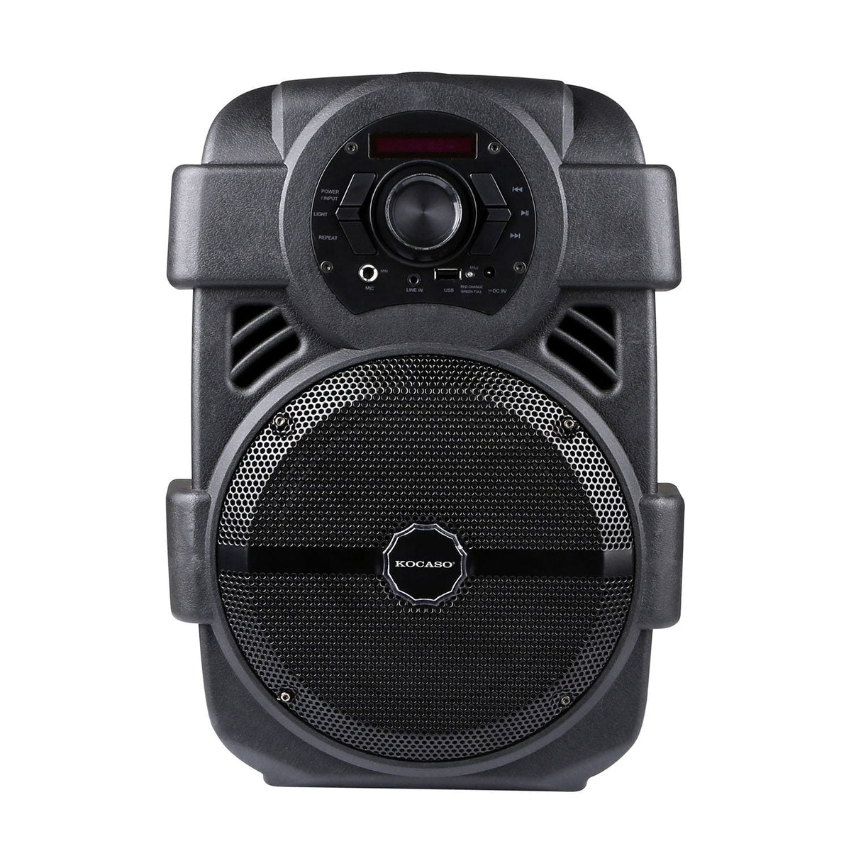 KOCASO 8-Inch Bluetooth PA Karaoke Speaker with Wired Mic