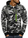 Men's Casual Zip-Up Hooded Sweatshirt Jacket