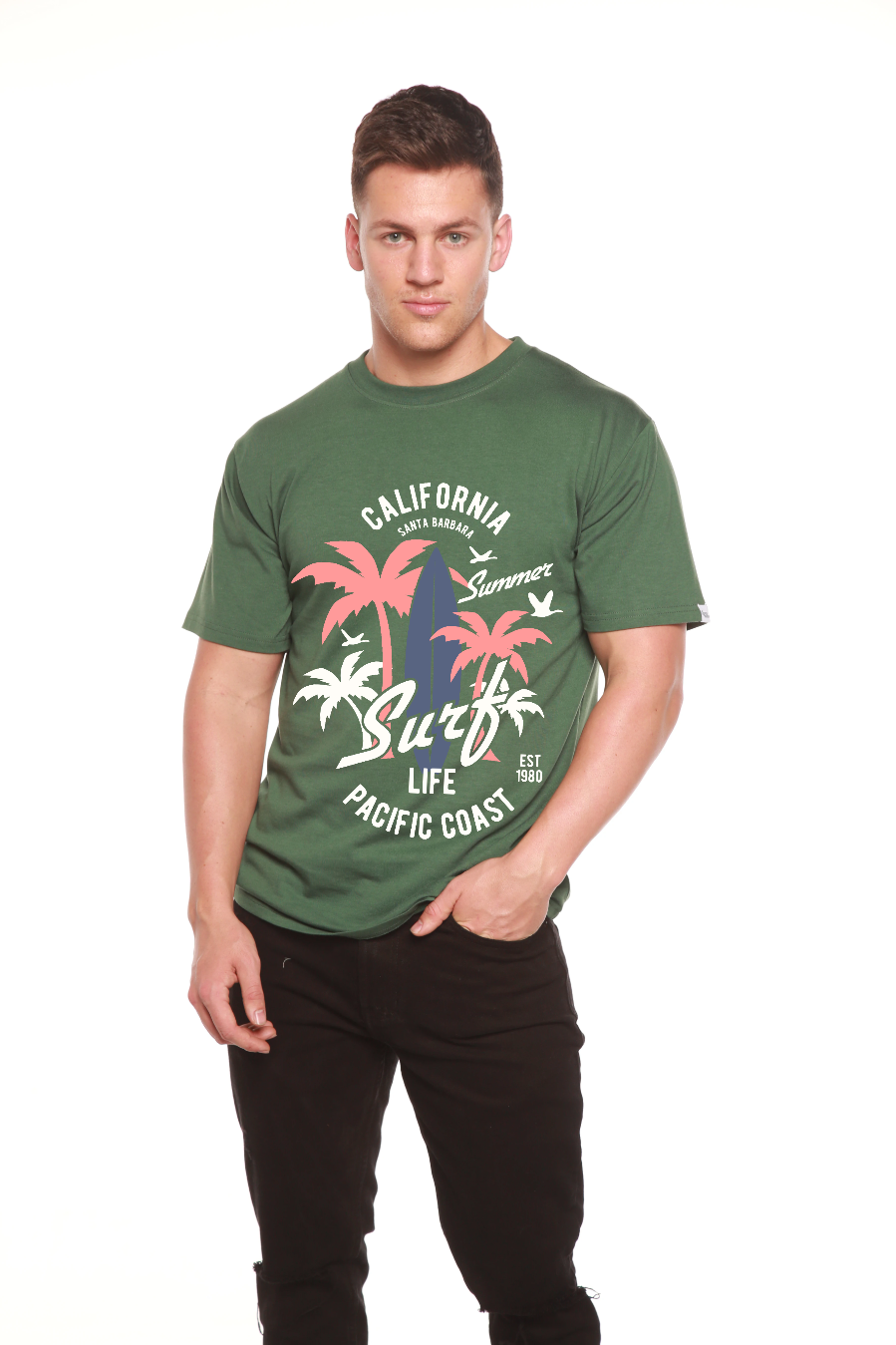 Men's California Surf Bamboo-Blend T-Shirt