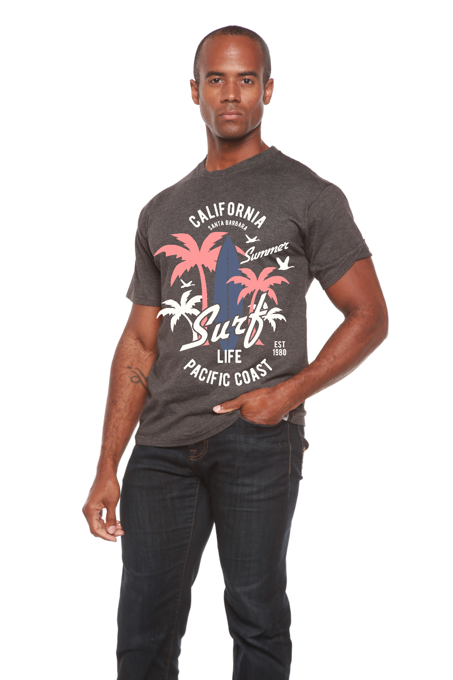 Men's California Surf Bamboo-Blend T-Shirt
