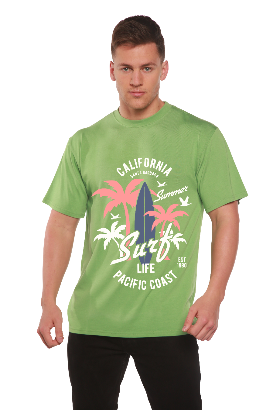 Men's California Surf Bamboo-Blend T-Shirt