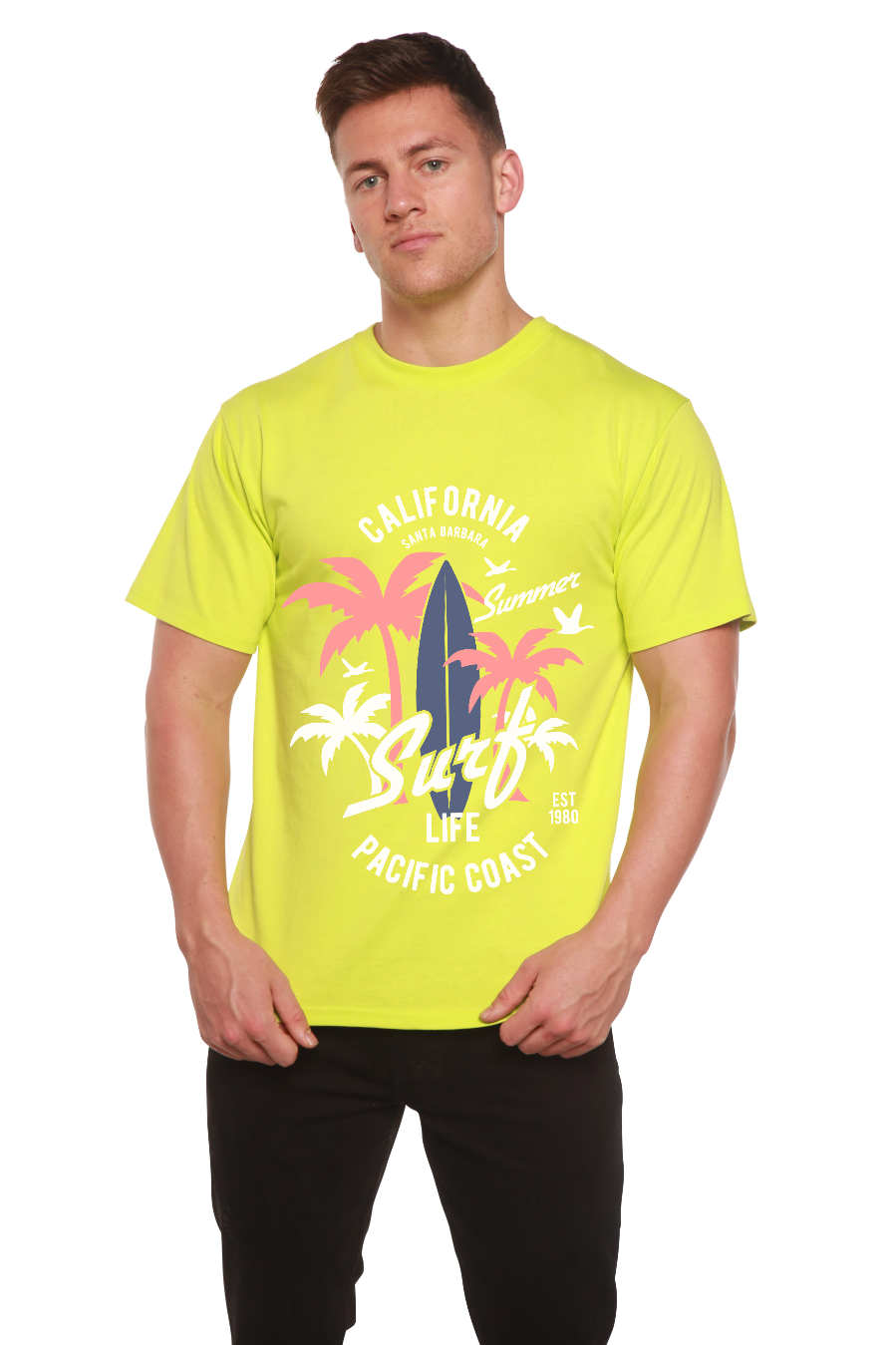 Men's California Surf Bamboo-Blend T-Shirt