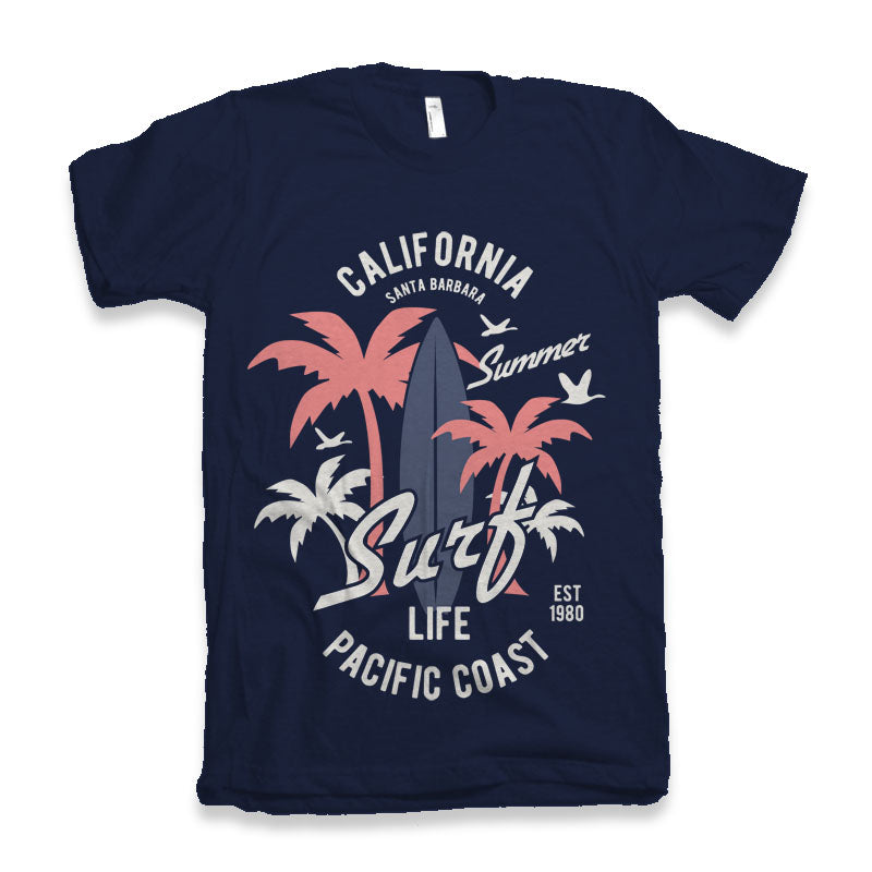 Men's California Surf Bamboo-Blend T-Shirt