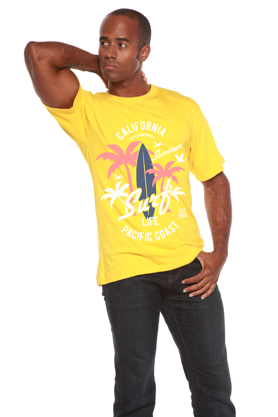 Men's California Surf Bamboo-Blend T-Shirt