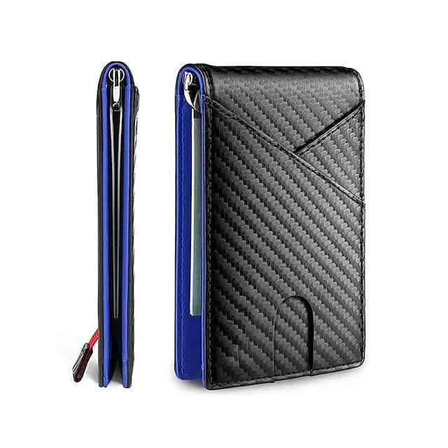 Men’s Carbon Fiber RFID Bifold Wallet