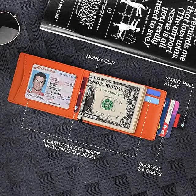 Men’s Carbon Fiber RFID Bifold Wallet