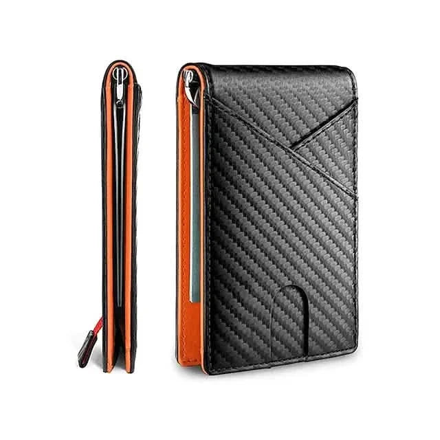 Men’s Carbon Fiber RFID Bifold Wallet
