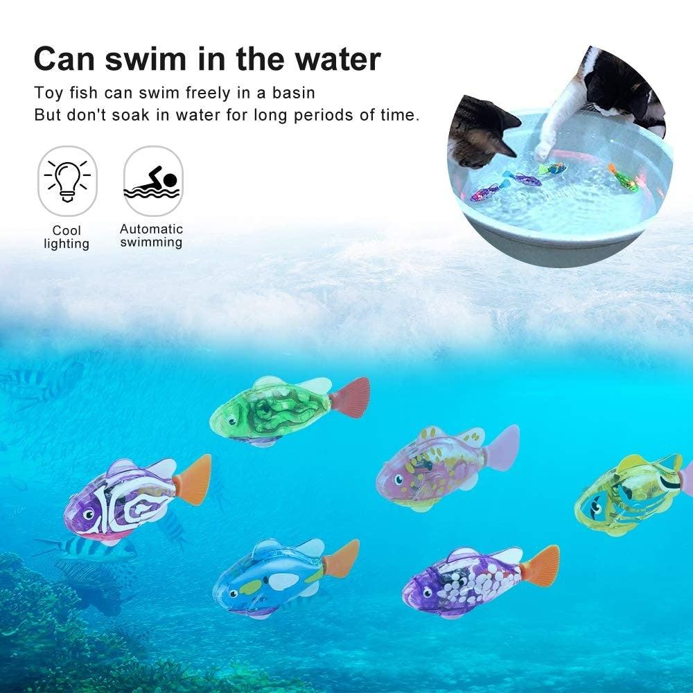 Interactive LED Swimming Fish Toy for Cats & Dogs