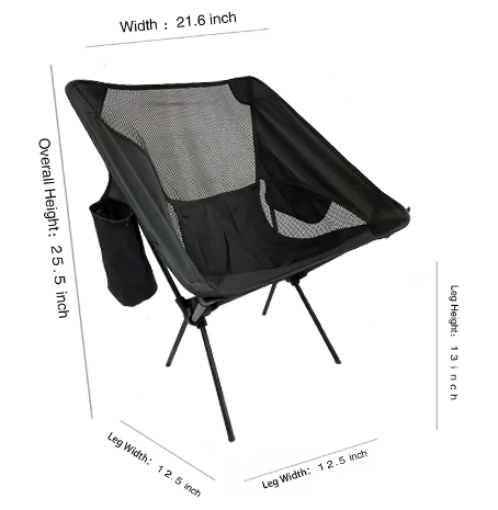 Folding Camp Chair with Cup Holder
