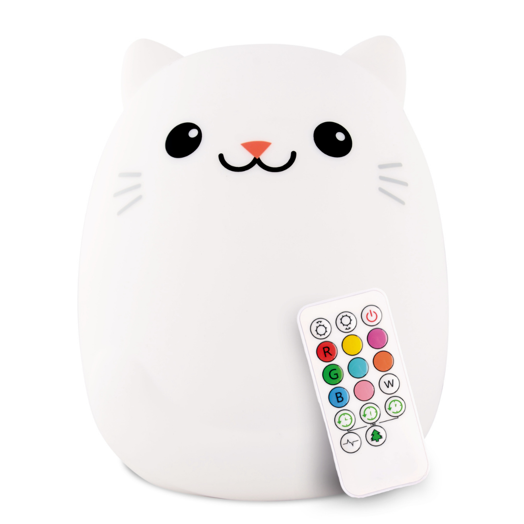 LumiPets Clive the Cat Color-Changing Night Light
