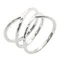 Sterling Silver Crisscross Swirl Ring