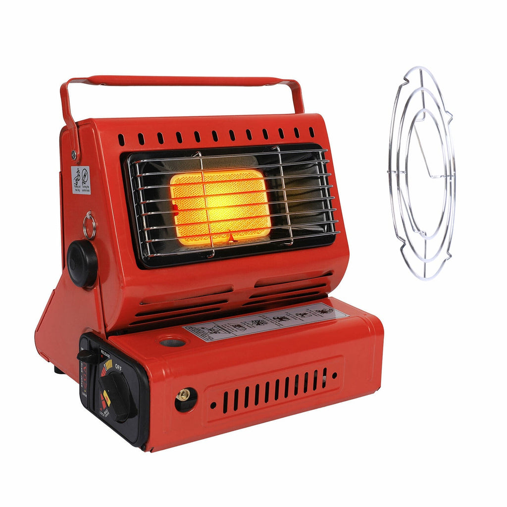 2-in-1 Portable Butane Camping Heater & Cooking Stove