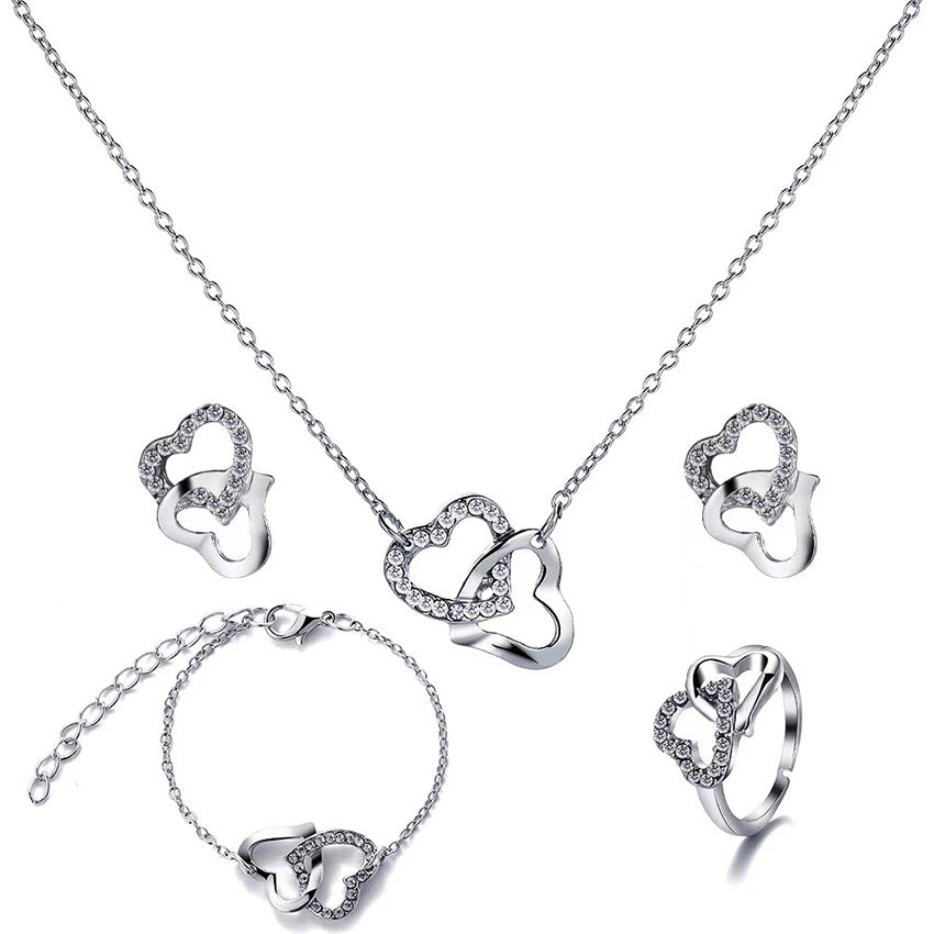 Five-Piece Butterfly Jewelry Set
