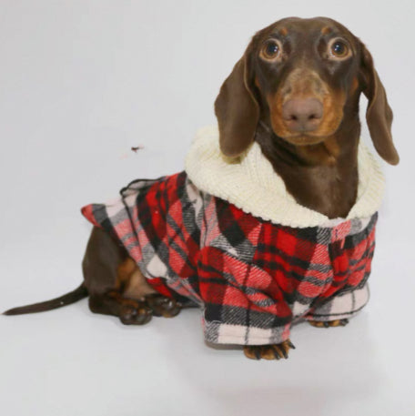 Pet Plaid Shirt Cute Clothing For Dogs
