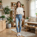 Vanilla Star Juniors Ripped High-Rise Skinny Jeans – 26