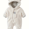 Baby Hooded Bear Fleece Footed Snowsuit