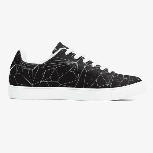 Jacki Easlick Architectural Print Leather Low-Top Sneakers