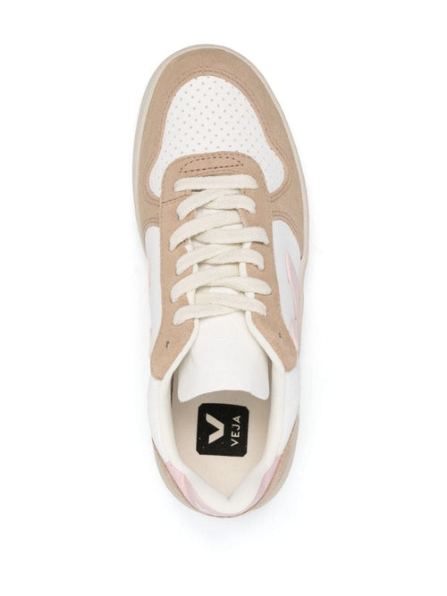 VEJA Women's White & Light Brown Leather Sneakers – 3075134