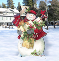 Dark Night Presents Christmas Outdoor Yard Sign by Susan Winget