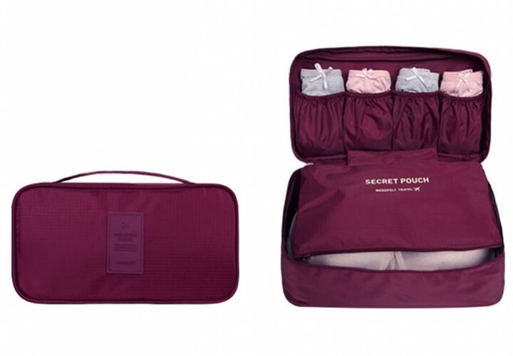 Nylon Travel Organizer for Underwear & Toiletries