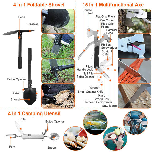125-in-1 Camping & Hiking Survival Kit