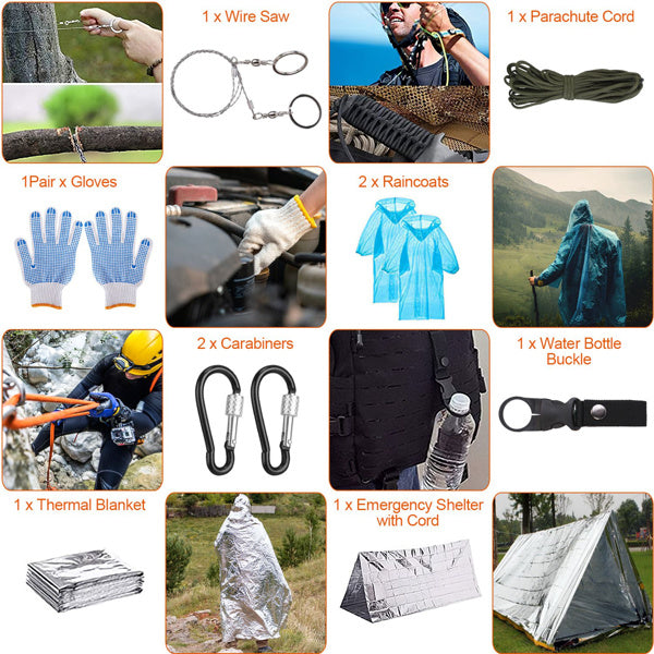 125-in-1 Camping & Hiking Survival Kit