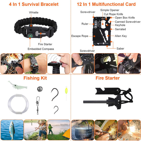 125-in-1 Camping & Hiking Survival Kit