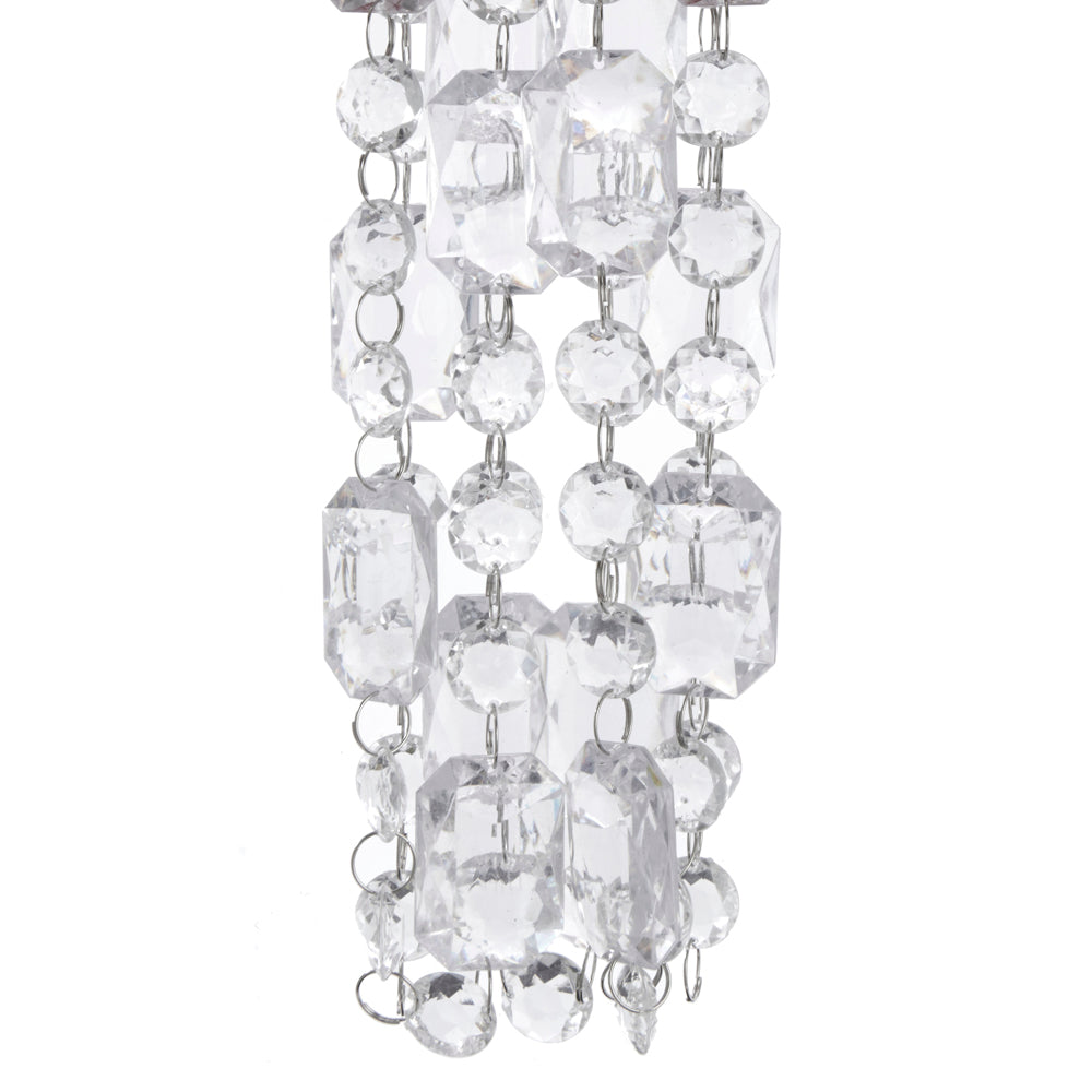 Clear Acrylic Bead Garland – 72 in