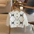Girls' Bow-Detail Knit Cardigan