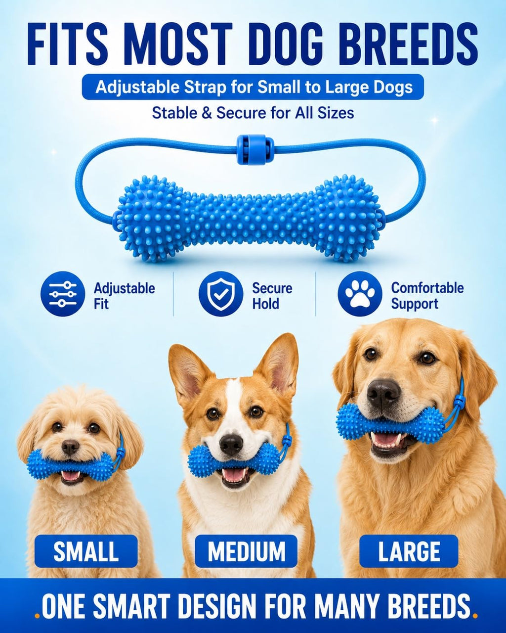 Dual-Action Canine Dental Prop, Bite And Brush Dental Toy For Dogs