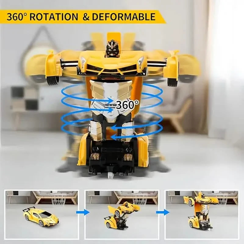1:18 Transforming RC Robot Car with LED Lights