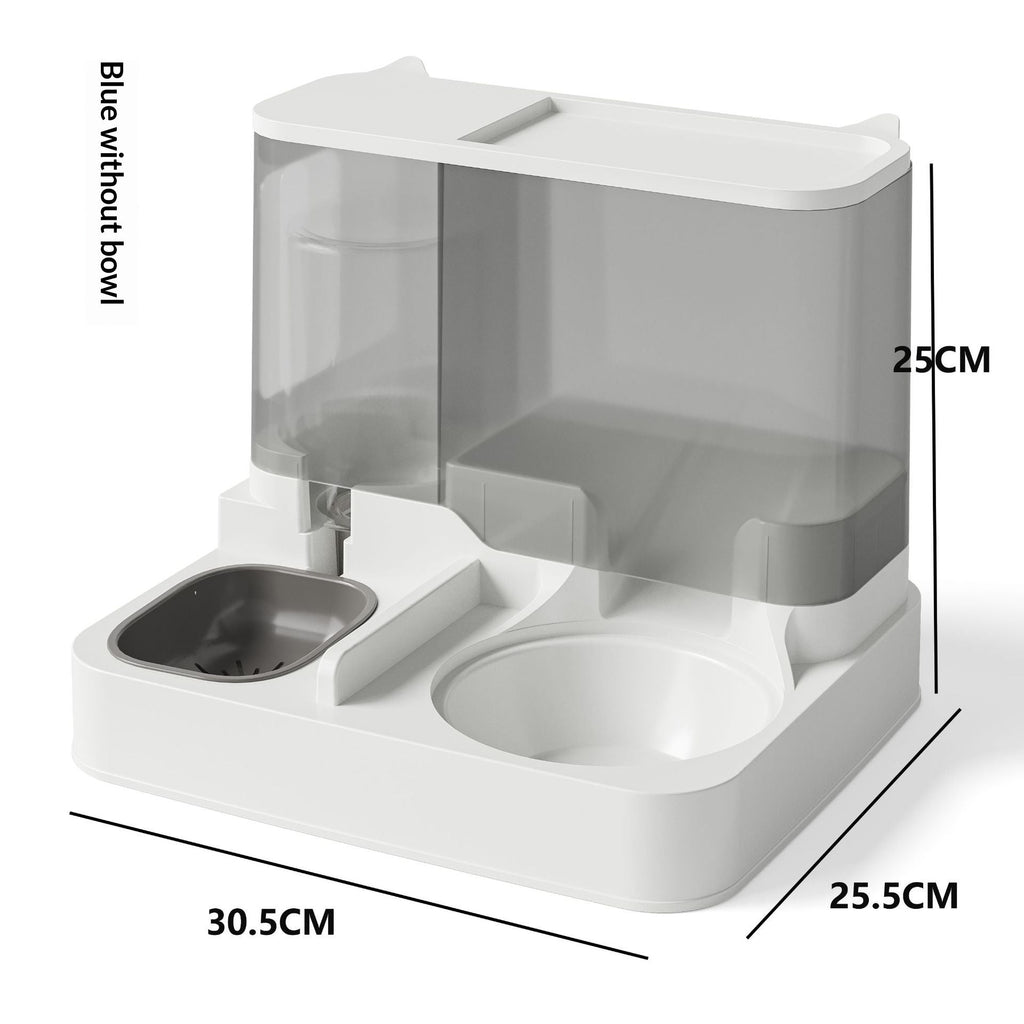 Automatic Feeder And Water Fountain Combo Cat Food Bowl