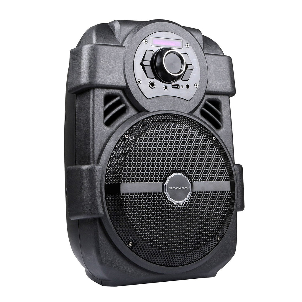 KOCASO 8-Inch Bluetooth PA Karaoke Speaker with Wired Mic