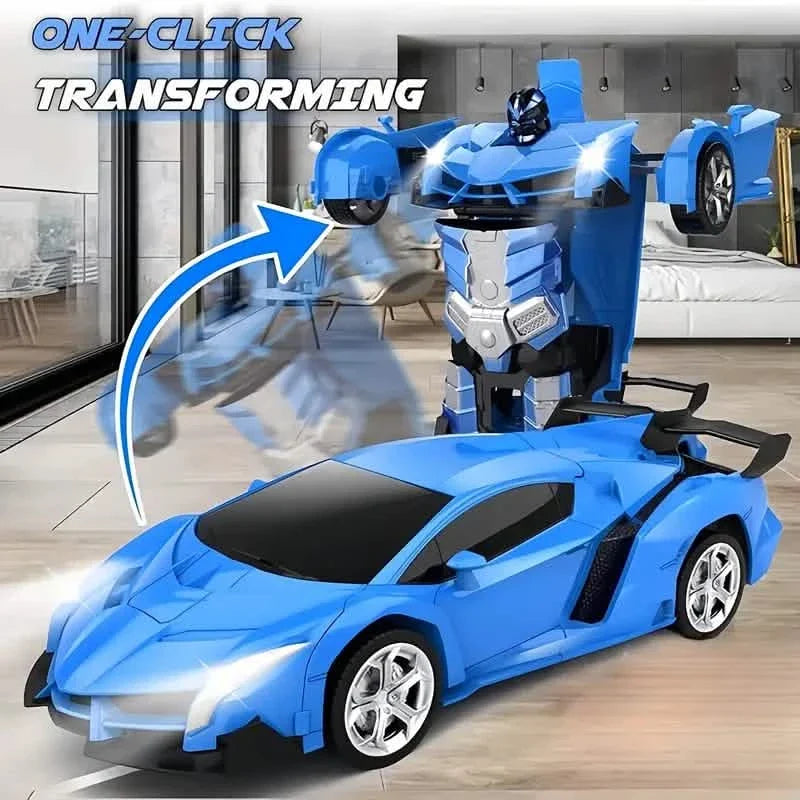 1:18 Transforming RC Robot Car with LED Lights