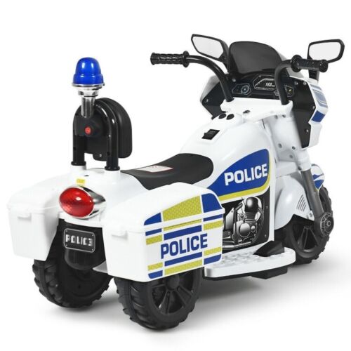 Kids' Electric Police Motorcycle Ride-On