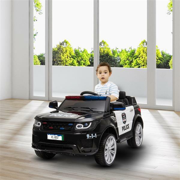 Kids' Electric Police SUV Ride-On with Siren