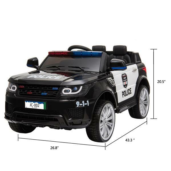 Kids' Electric Police SUV Ride-On with Siren