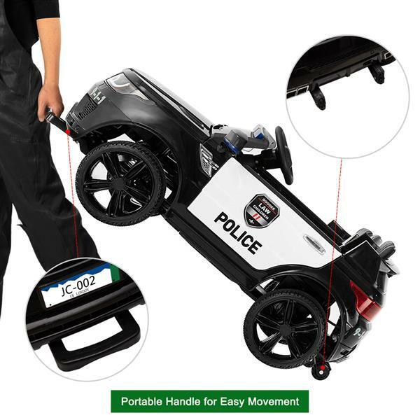 Kids' Electric Police SUV Ride-On with Siren